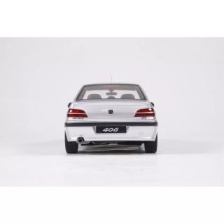 PEUGEOT 406 3.0 V6 24V GRIS QUARTZ METALLIC 2000 OttO Pro OttO mobile 1:18 Resinemodell (Türen, Motorhaube... nicht zu öffnen!)